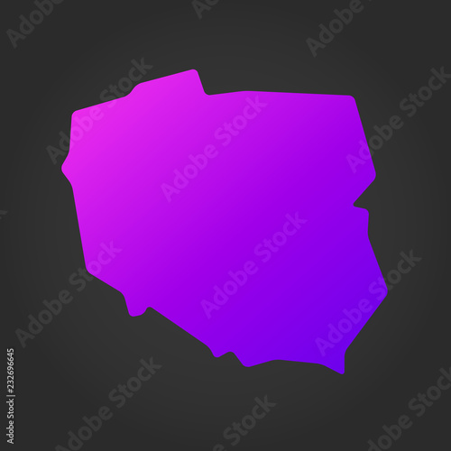 Poland gradient map