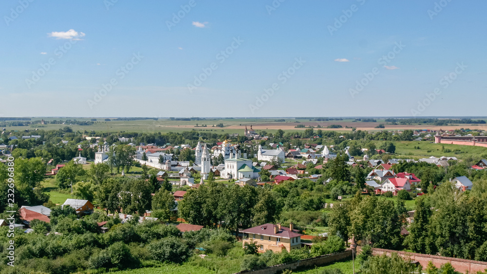 View of the Intercession Monastery from the bell tower, Russia, Suzdal
