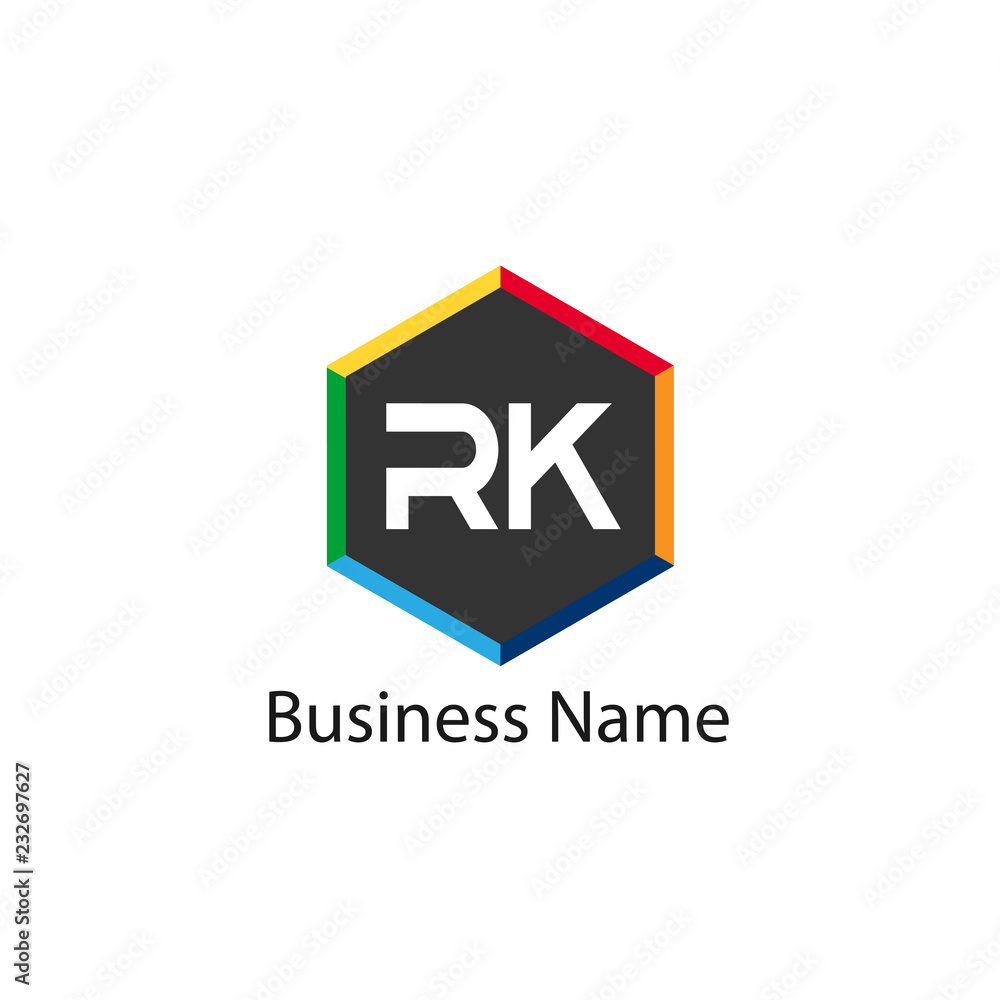 Initial Letter RK Logo Template Design Initial Letter RK Logo Template Design