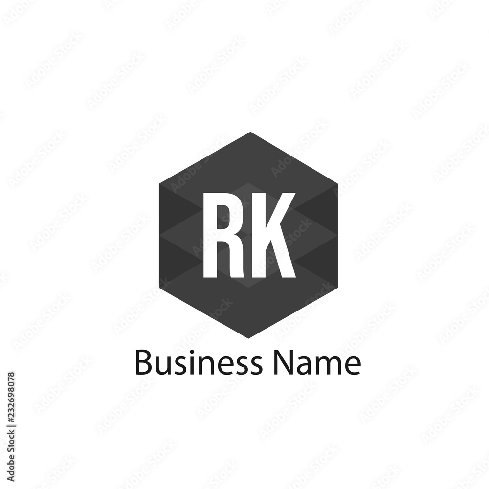 Initial Letter RK Logo Template Design Initial Letter RK Logo Template Design