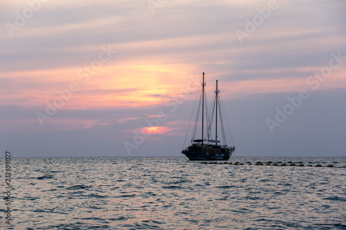 Sunset over Gulf of Thailand