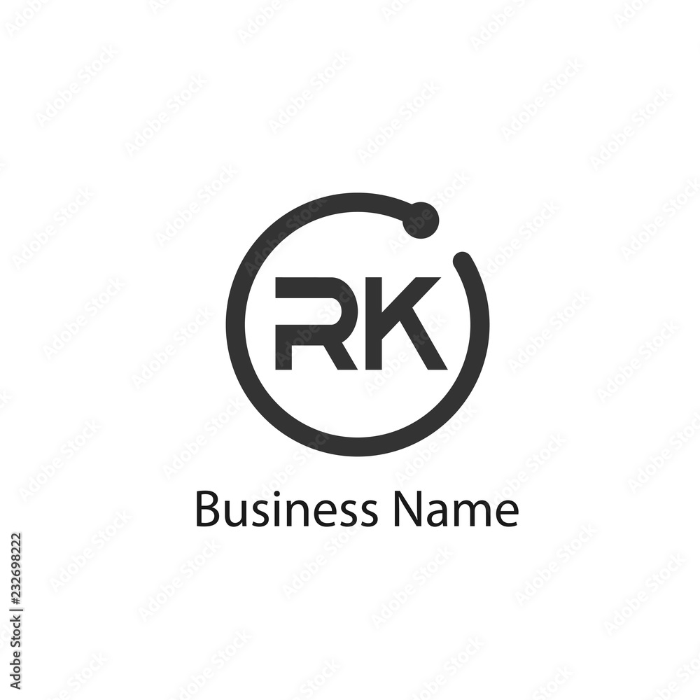 Initial Letter RK Logo Template Design Initial Letter RK Logo Template Design
