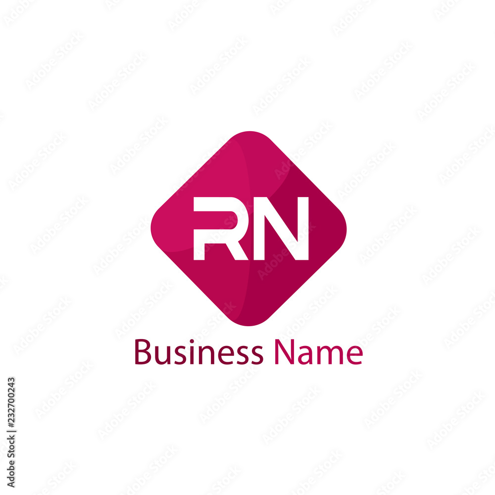 Initial Letter RN Logo Template Design Initial Letter RN Logo Template Design