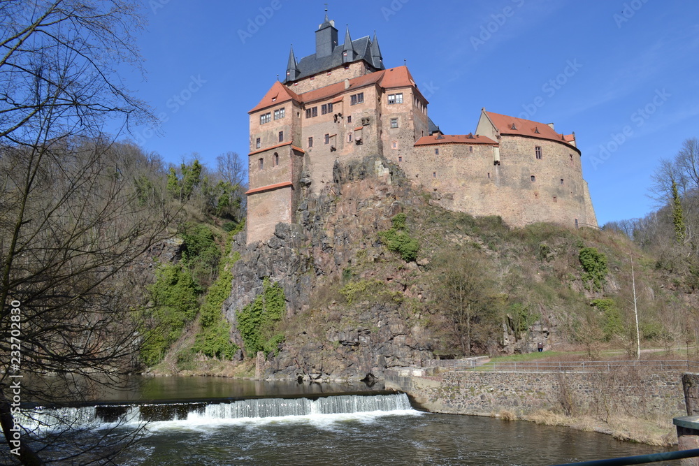 Burg Kriebstein im Zschopautal in Sachsen Burg Kriebstein im Zschopautal in Sachsen