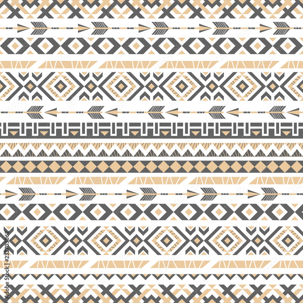 Ethnic beige pattern. Vector illustration Ethnic beige pattern. Vector illustration