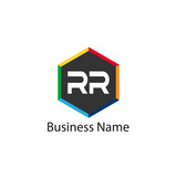 Initial Letter RR Logo Template Design
