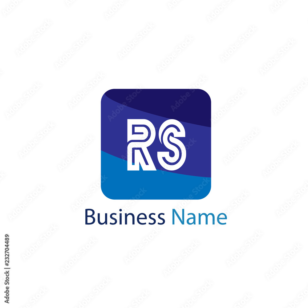 Initial Letter RS Logo Template Design Initial Letter RS Logo Template Design