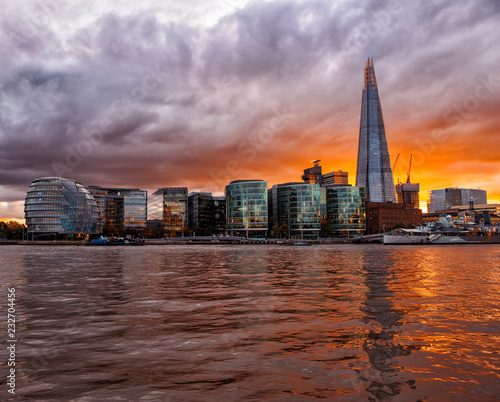 London City View at Sunset