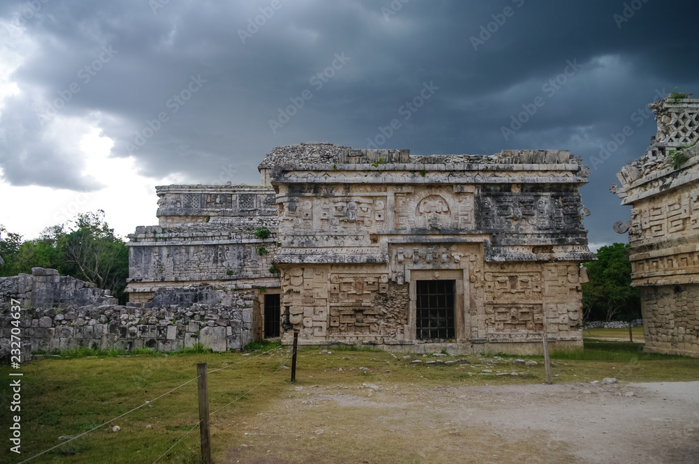 Building called Nunnery (Edificio de las Monjas) in the ancient Mayan city Chichen Itza, Mexico