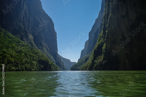 Inside Sumidero Canyon near Tuxtla Gutierrez in Chiapas, Mexico photo