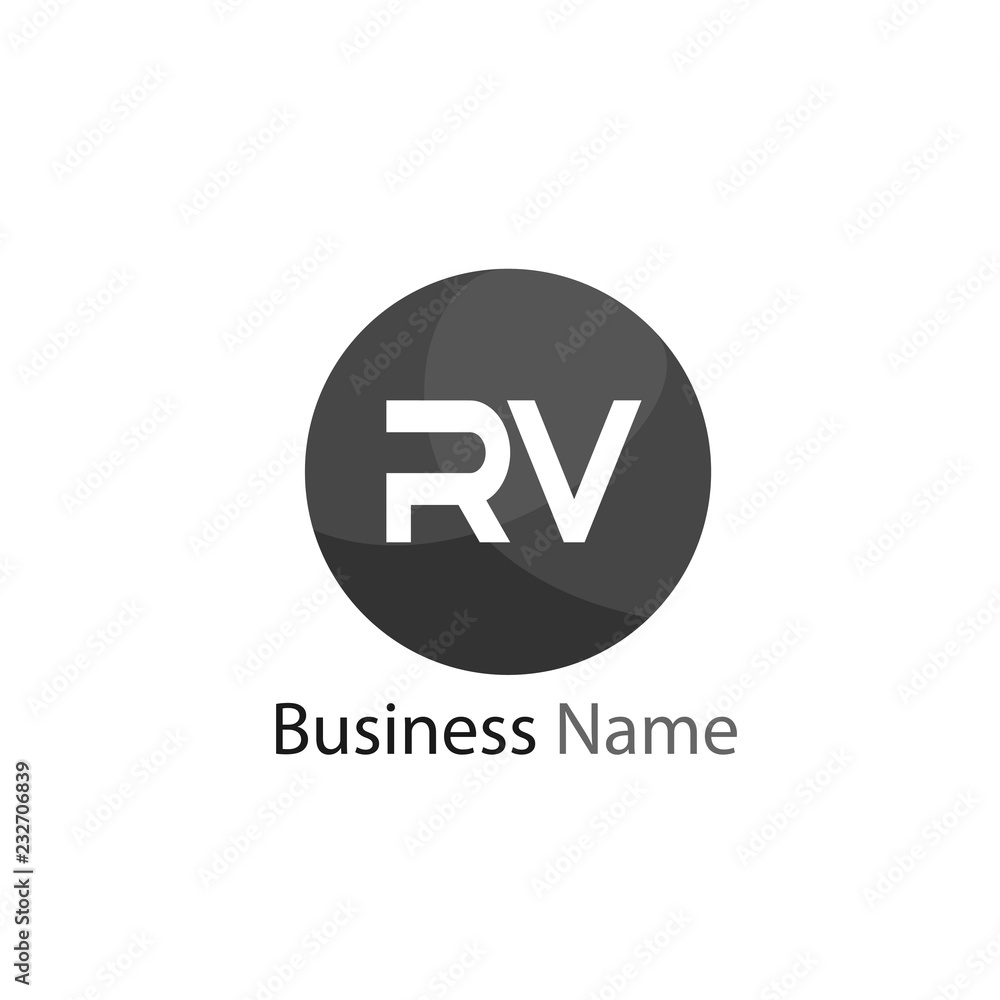 Initial Letter RV Logo Template Design Initial Letter RV Logo Template Design