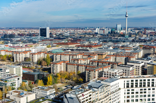 Berlin - Panoramblick vom Potsfdamer Platz Richtung Nord-Osten