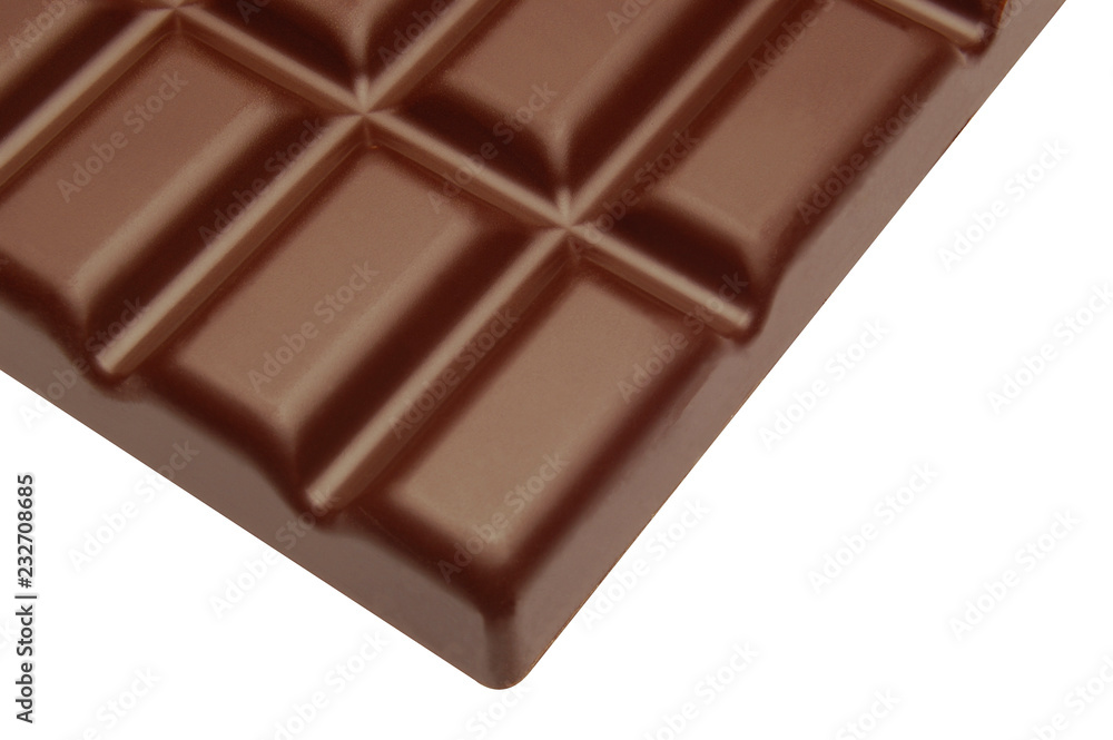 Dark Chocolate Bar or tablets isolated on white background Dark Chocolate Bar or tablets isolated on white background