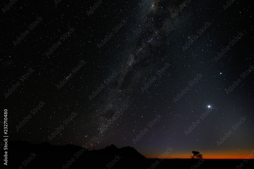 Milky way over the Namib desert