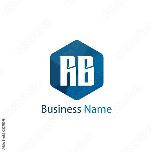 Initial Letter RB Logo Template Design