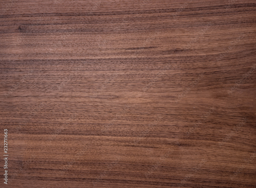Obraz premium Wood texture of natural american black walnut radial cut with oil wax finish 