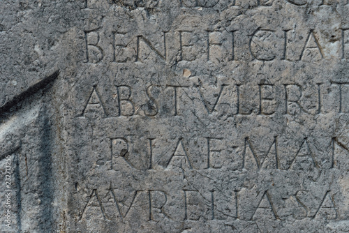 Roman Capital Letters on the Stone