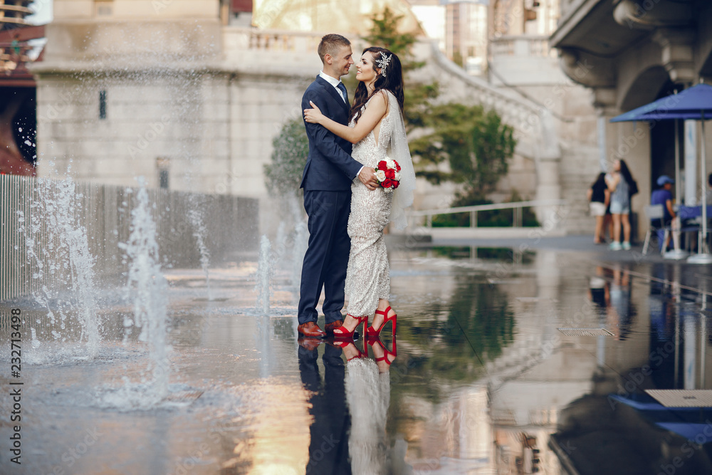 Wedding in a city