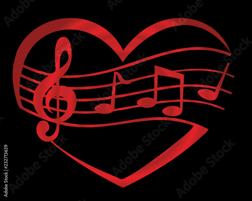 Elements-Hearts & Music Notes