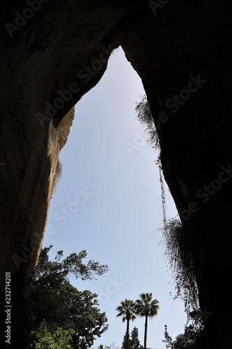 Natural wonders Orecchio di Dionigi or Ear of Dionysius in Syracuse, Sicily Italy