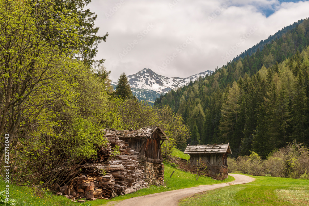 Heu Scheune in den Alpen