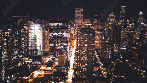 Photography city at night