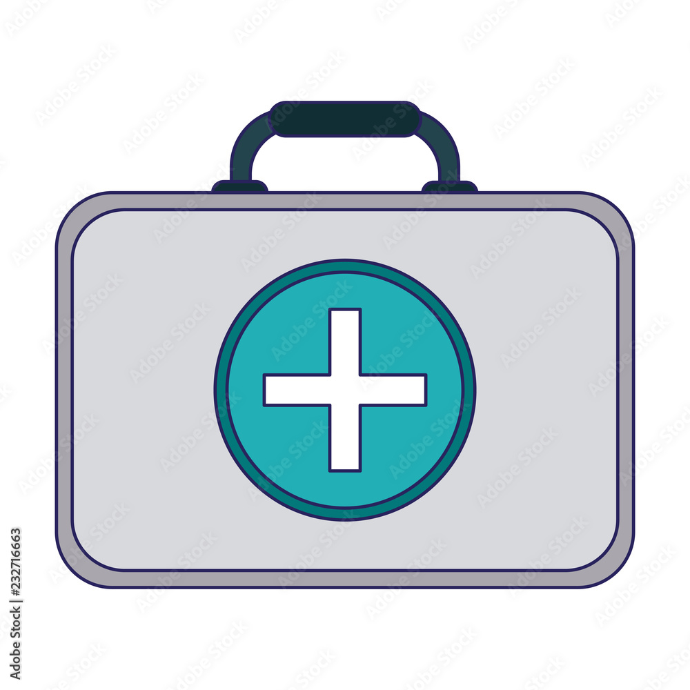 First aid suitcase symbol First aid suitcase symbol
