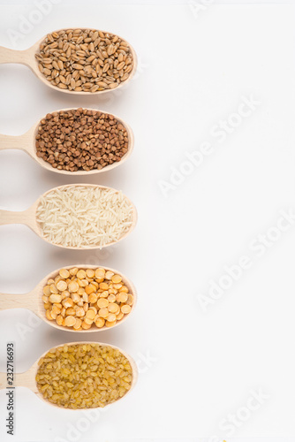 assortment of cereals