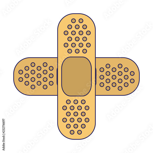 Band aid crossed symbol