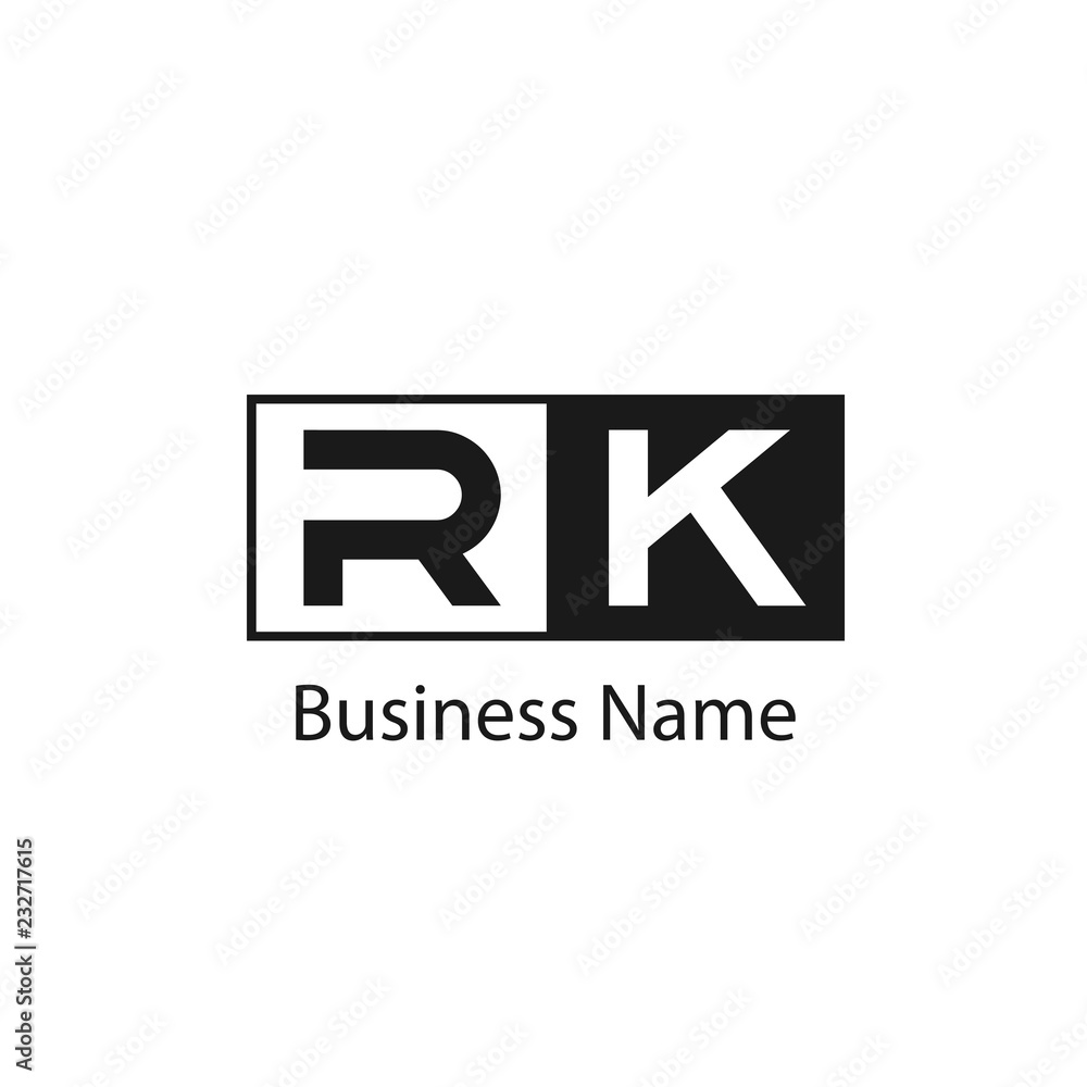 Initial Letter RK Logo Template Design Initial Letter RK Logo Template Design