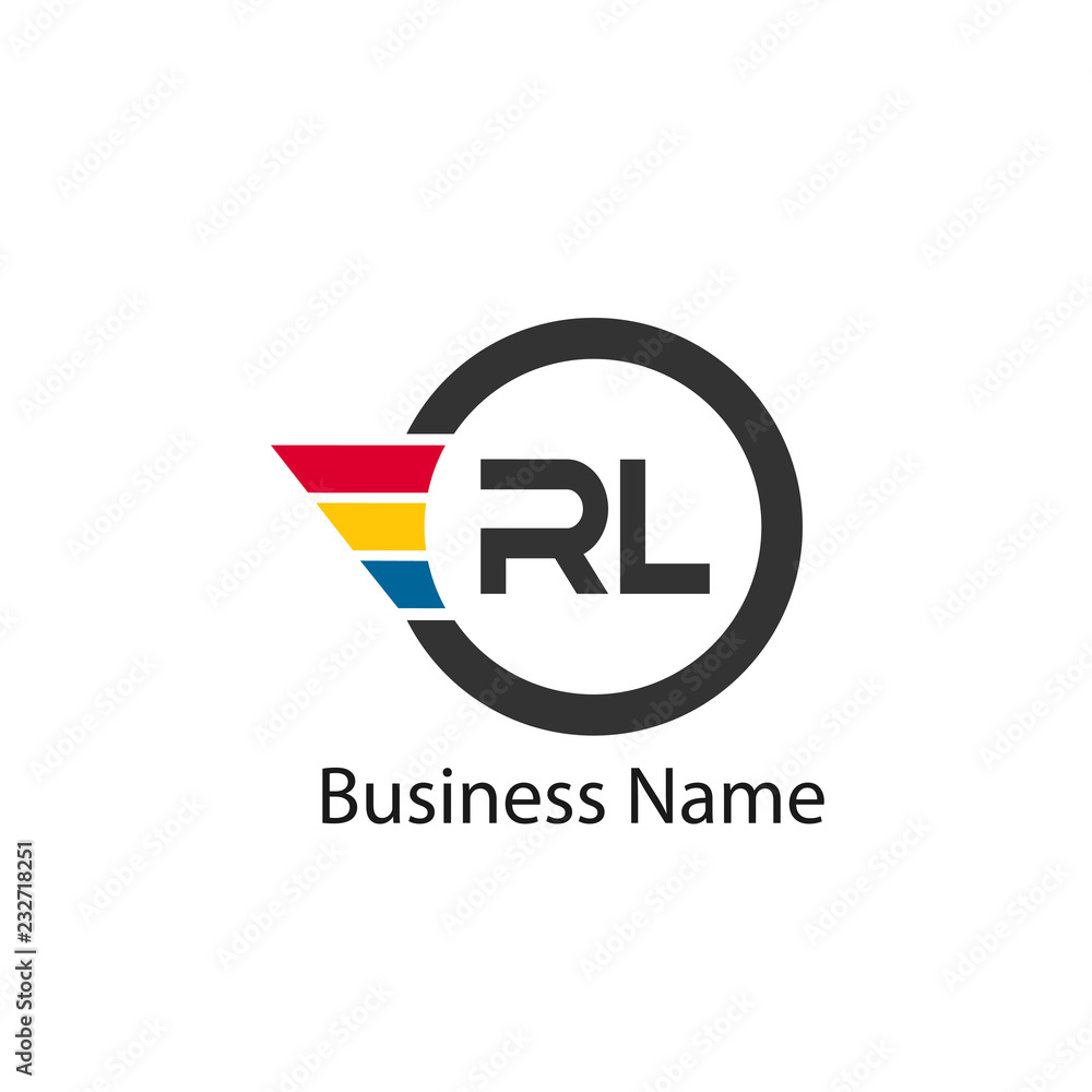 Initial Letter RL Logo Template Design Initial Letter RL Logo Template Design