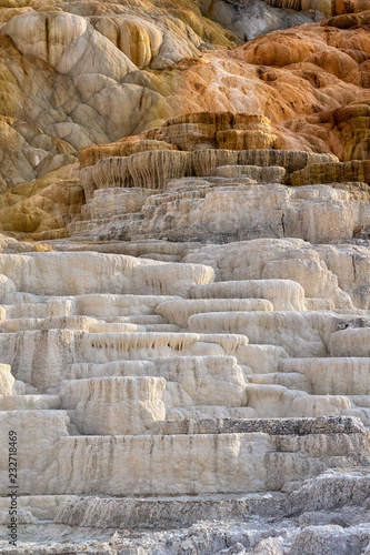 Wallpaper Mural Mammoth Hot Springs and Terraces at sunrise, Yellowstone National Park, Wyoming, USA Torontodigital.ca
