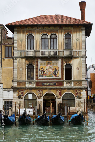 venice view canale grande view panorama historic facade