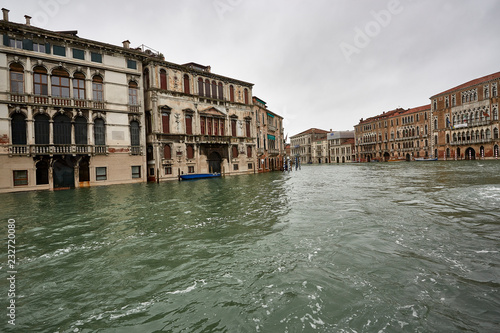 venice view canale grande view panorama historic facade