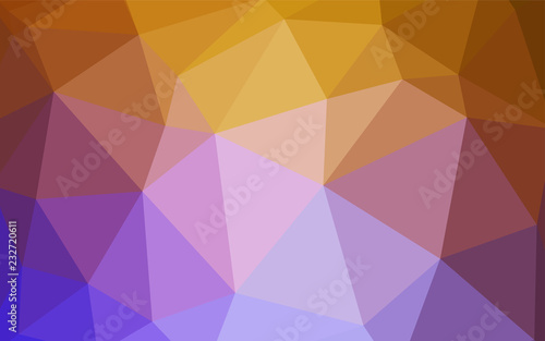 Light Pink  Yellow vector gradient triangles texture.