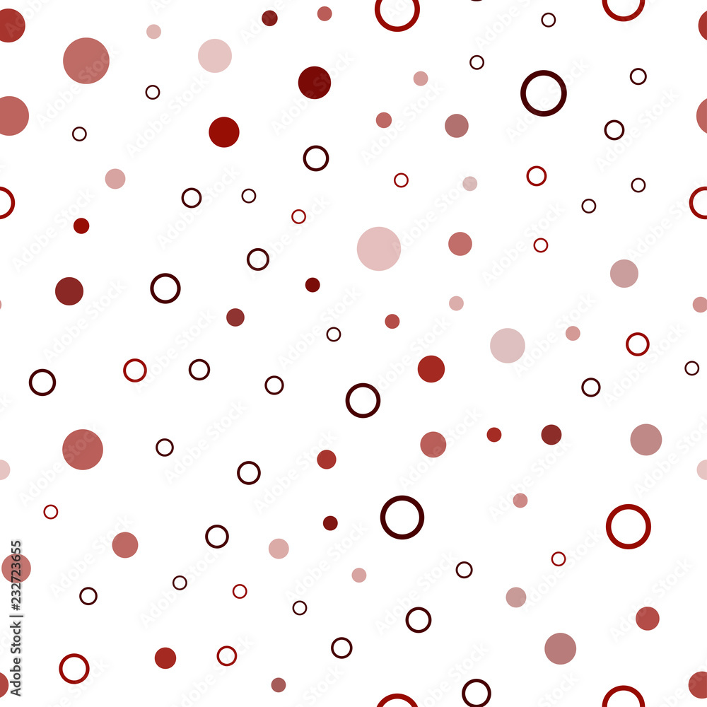 Dark Red vector seamless cover with spots.