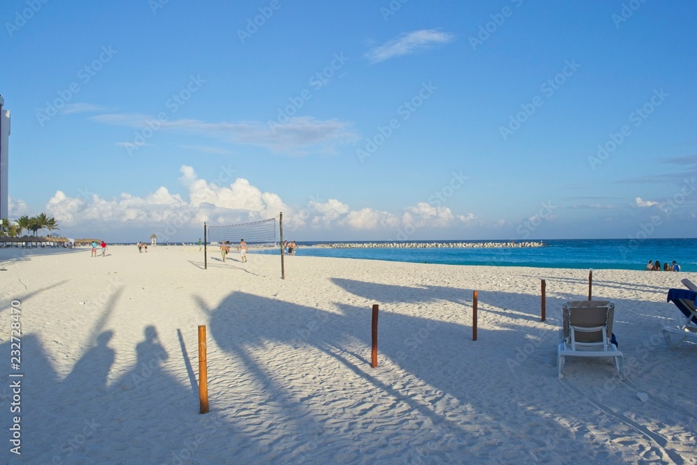 White Sandy Beach Shadows