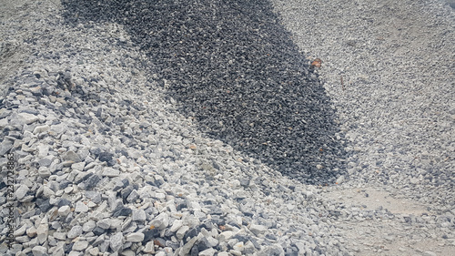 Wallpaper Mural Large and small piles of limestone for use in lime kiln line  . Limestone gravel background Texture. Torontodigital.ca