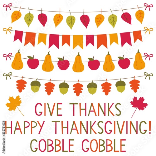 Thanksgiving decoration set