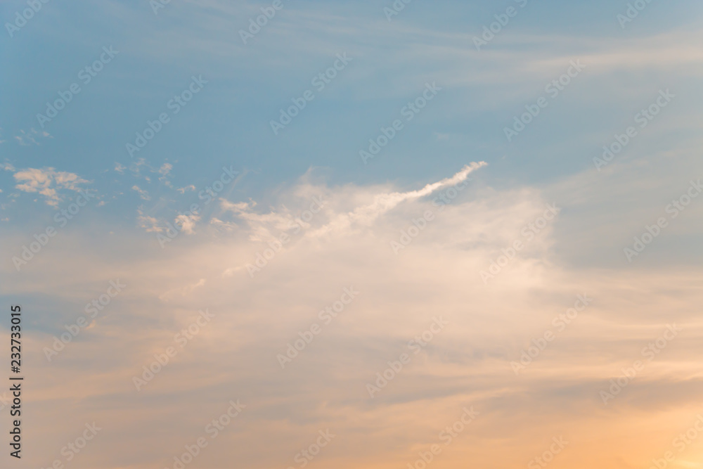 Fototapeta soft cloud with blue sky background