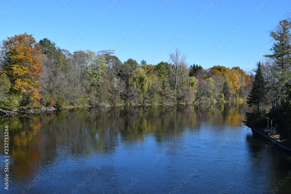 Calm river in fall 1