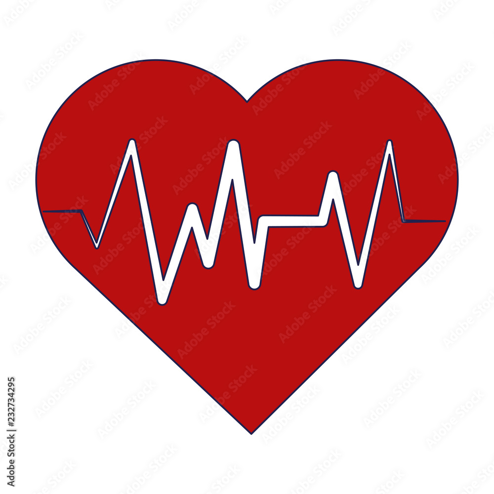 Heartbeat medical symbol Heartbeat medical symbol