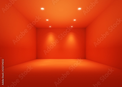 Orange empty space. photo