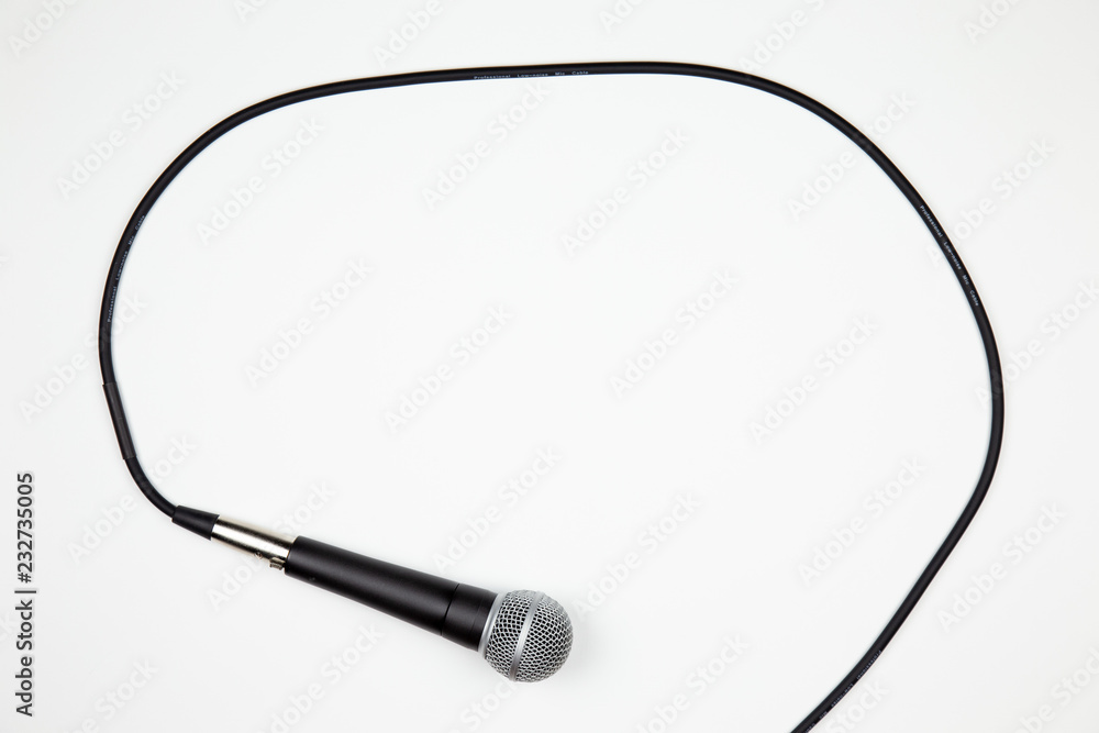 Obraz premium Microphone Isolated on White Background