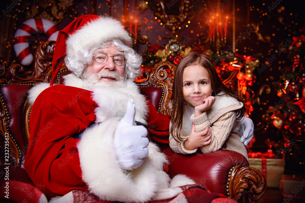 portrait with santa claus portrait with santa claus