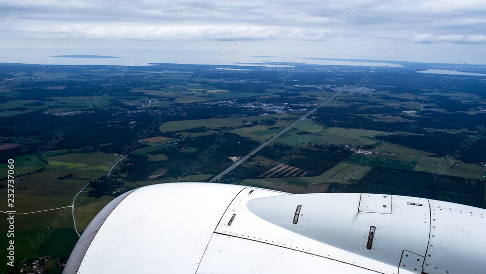 Fototapeta premium view from plane 