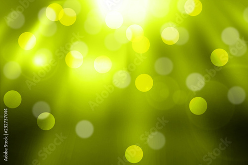 Blurred light green gradient bokeh abstract background