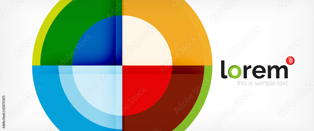 Circle abstract background, geometric modern design template Circle abstract background, geometric modern design template