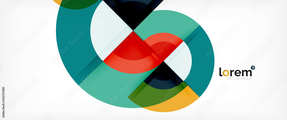 Circle abstract background, geometric modern design template Circle abstract background, geometric modern design template