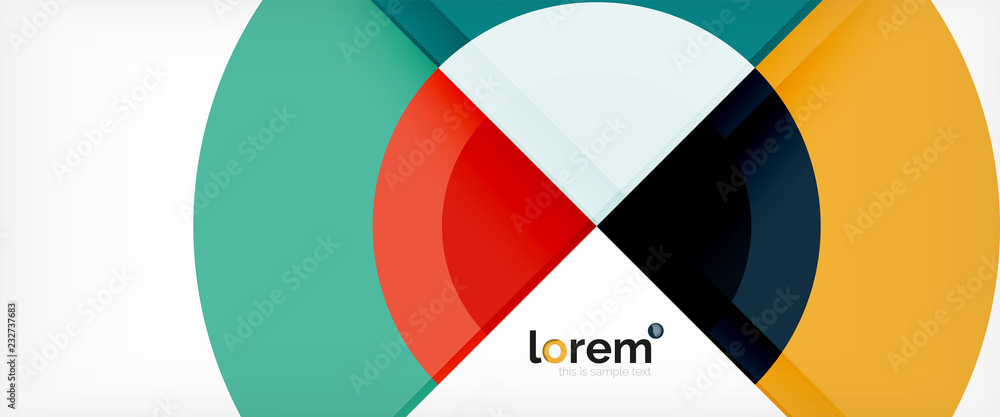 Circle abstract background, geometric modern design template Circle abstract background, geometric modern design template